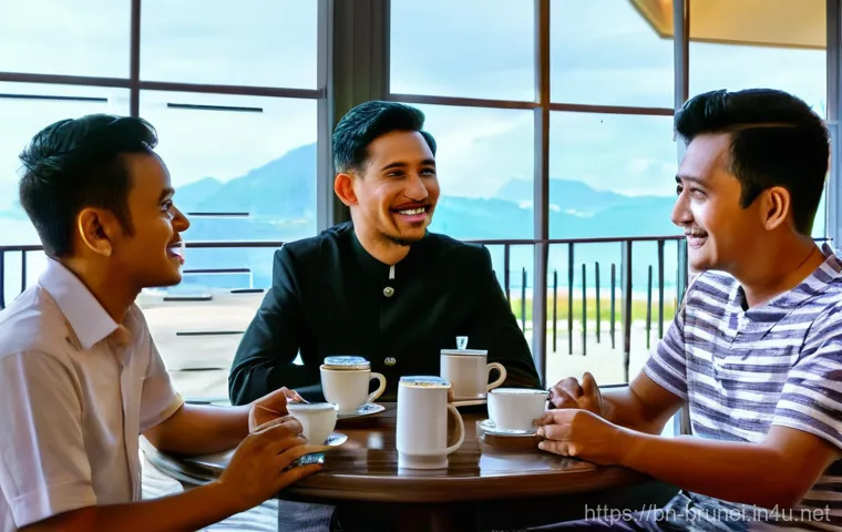 브루나이 커피 문화 - Here are three detailed image generation prompts in English, based on the provided text about Brunei... 브루나이 커피 문화 - Here are three detailed image generation prompts in English, based on the provided text about Brunei...