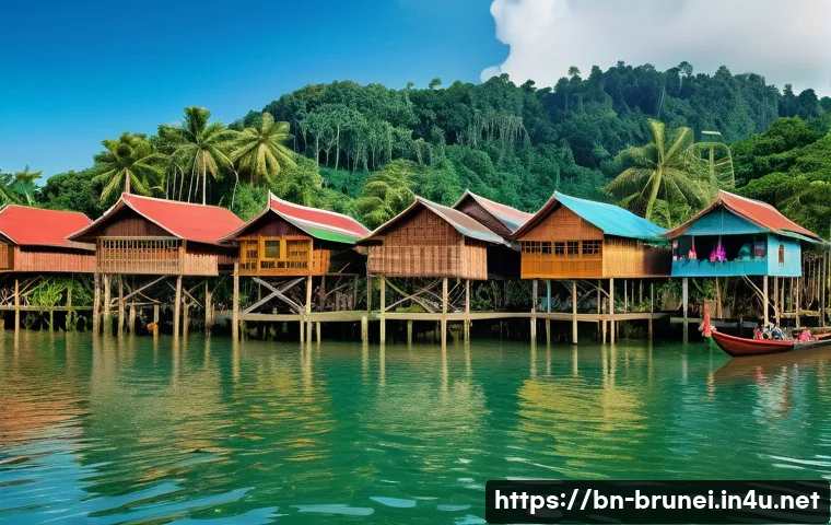 브루나이의 가장 큰 이슈 - **Prompt:** A vibrant and picturesque scene depicting Brunei's rich cultural heritage and natural be...